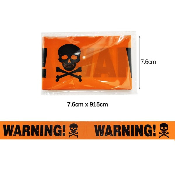 Halloween Varoitus nauha kyltit banneri Halloween rekvisiitta ikkuna prop juhlat vaara varoitus rivi