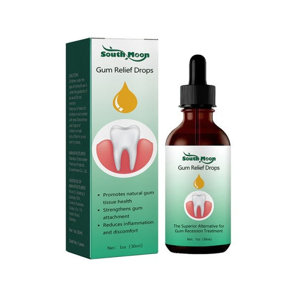 Tannkjøtt Gjenvekst Dråper Lindring Munn Periodontal Gummi Blødning Smerte Behandling