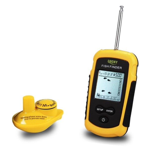 LUCKY FF1108-1 Portabel Fish Finder Ice Fishing Ekolod Ekolod Larm Givvandlare Fishfinder