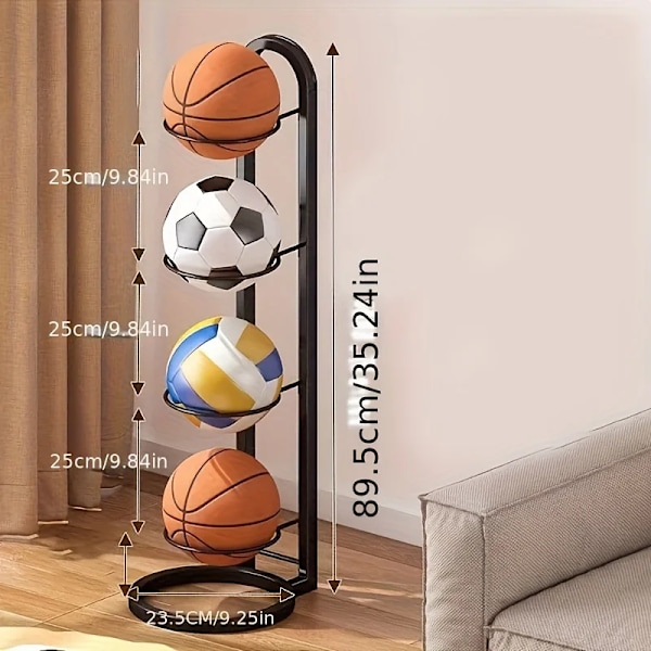 Inomhus Barn Basket Förvaring Rack Put Ball Fotboll Förvaring Korg
