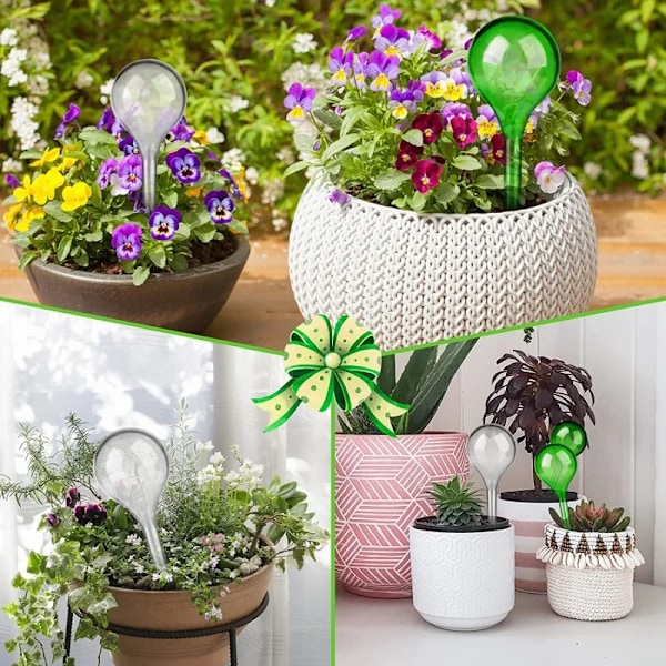 5 deler Automatisk Plante Vann Fôr Selv vanning Plast Ball Innendørs Utendørs Blomster Vann bokser Blomsterpotte Drypp Vanning Innretning