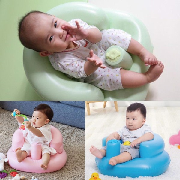 Multifunktionel baby børn oppustelig badeværelse sofa PVC oppusteligt sæde