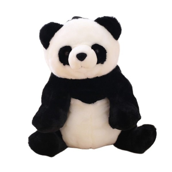 Simulering 32cm Panda Ryggsekk Jenter Gutter Plysj Justerbar Skolevesker Fylt Dyr veske