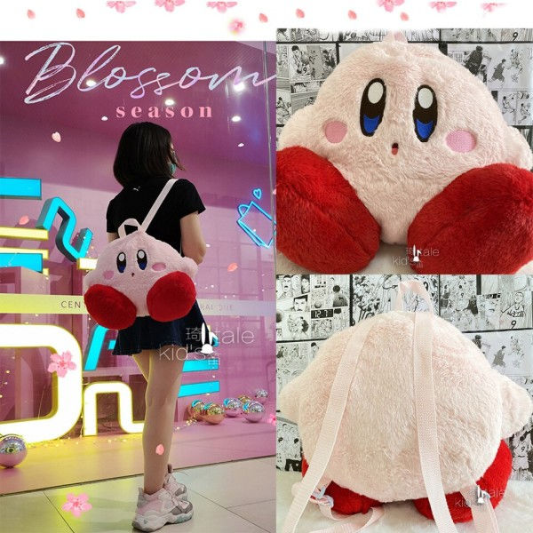 43 cm rosa mode kvinnor plysch väska  ryggsäck fluffig kvinna stor kapacitet