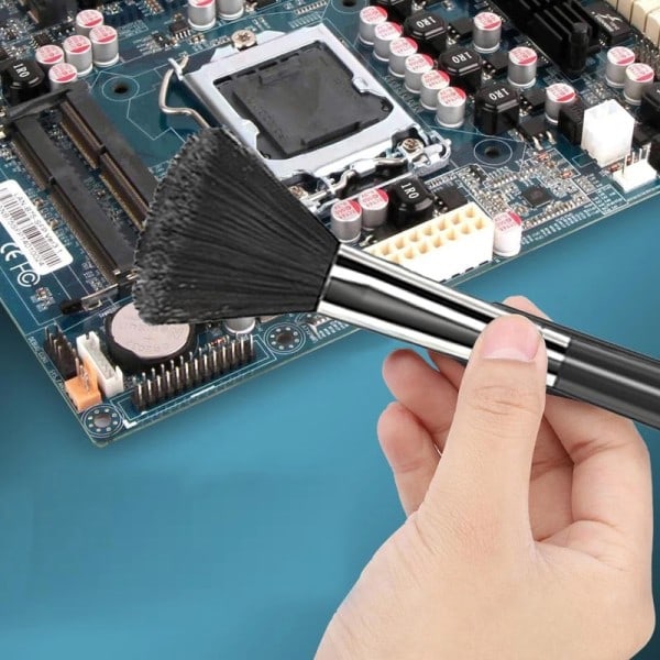 10 In 1 tastatur rengøring børstesæt mini computer støv børste renser antistatisk til laptop rengøring værktøj