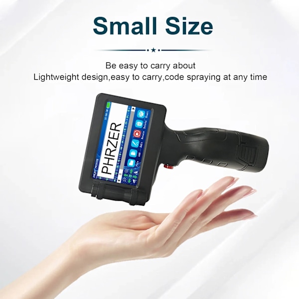 P17 Handhållen Inkjet Skrivare Datum Nummer Utgångsdatum Logotyp QR Streck Batch kod