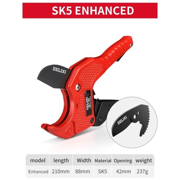 Rör Skär Rör Sax SK5 Material Med Behandling Spärr PVC/PU/PP/PE Slang Rör Skär Sax Hand Verktyg