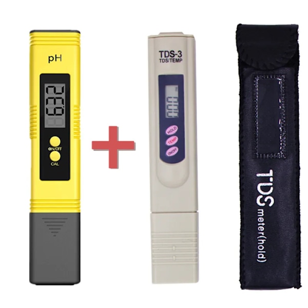 TDS Meter 0-9990ppm Digital PH Meter 0,01 PH Høj præcision Pen Vand Tester