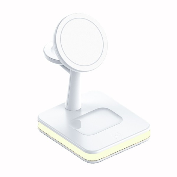 4 I 1 Magnetisk Trådløs Oplader Stativ Til iPhone 14 13 12 Pro Max Apple Apple 8 7 6 Airpods  Hurtig Opladning Dock Station