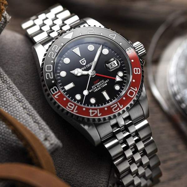 Ure Mænd' Luksus Sapphire Automatisk Mekanisk Ur 40MM rustfrit stål vandtæt ur