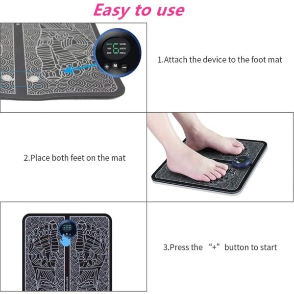 Elektrisk Fod Stimulation massager Pad Foldning Portable måtter