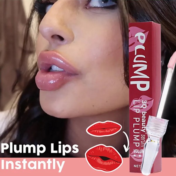 Læbe Plump Serum Forøg Læbe Elasticitet Øjeblikkelig Volumiserende Esentiel Olie Reducer Fine Linjer Reparation