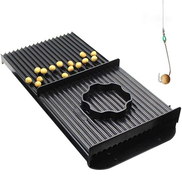Boilie Roller European Style Bait Roller Sort PP Materiale Fiskeri Værktøj