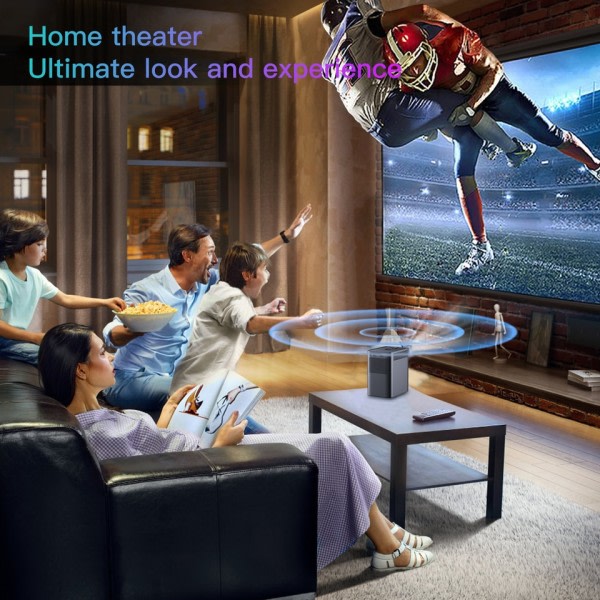 S Portable 1080P Home Theater Video LED Bluetooth Mini Projector Android 10.0  Projector
