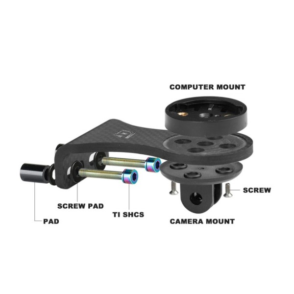 Cykel Stem Forlænger Carbon Computer Mount Kode Bord Rack