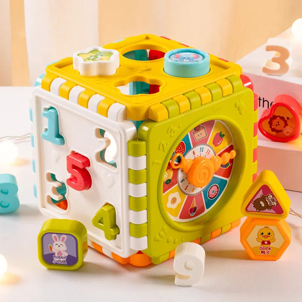Gutter Jenter Shape Matching Nummer Sorter Spill Baby Montessori Pedagogisk Leker