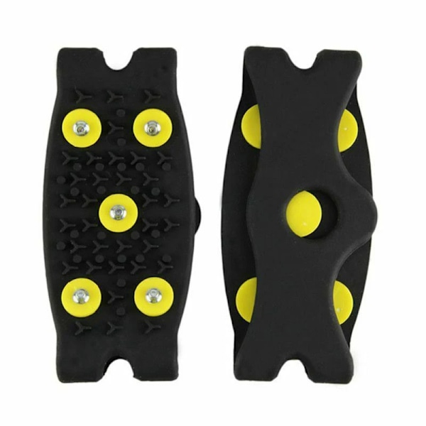 Dubb Snö Is Klor Klättring Anti halk Spikes Grips Crampong Kensor Sport Skor Cover