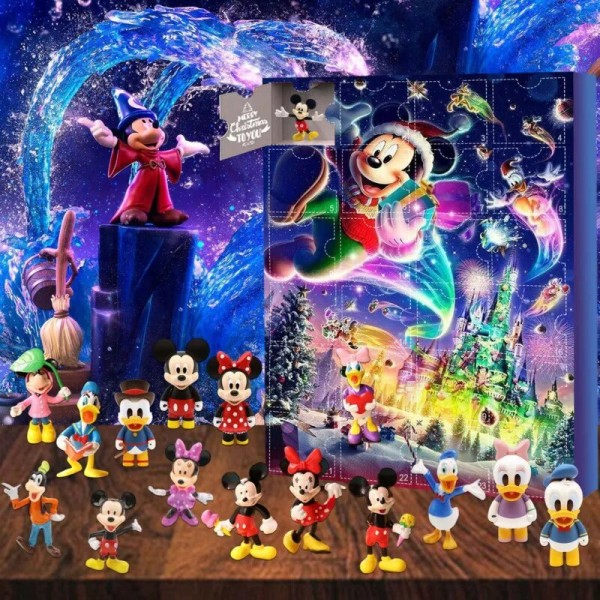 Joulu Adventti kalenteri Lapsille Disney Mickey Minnie Blind Box Juguetes Yllätys lelut