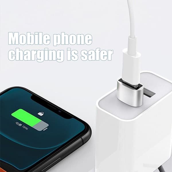 INF 2 kpl USB-C - USB -sovitin tiedonsiirtoon ja lataukseen, hopea Sølv