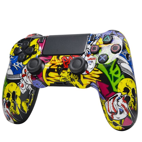 Trådløs controller kompatibel med PS4/Slim/Pro med dobbelt vibration/6-akset bevægelsessensor/lydfunktion