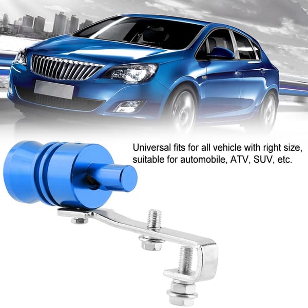 Universal Turbo Whistle for eksosrør for bil ATV SUV biltilbehør (blå)