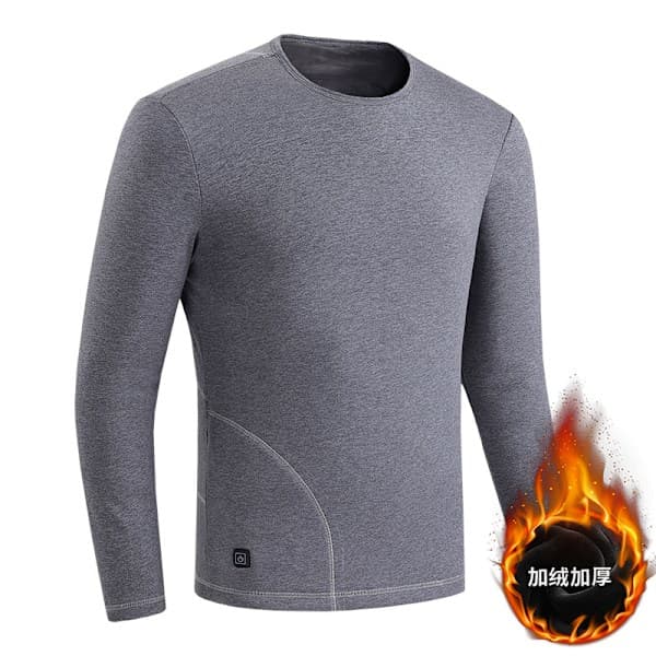 Uppvärmda Underkläder Herr Elektriska Termiska Underkläder Set Grå 3XL Grå 3XL Gray 3XL