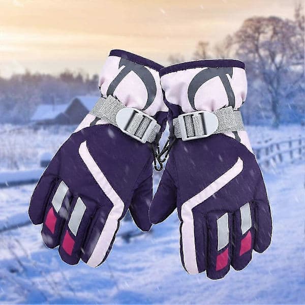 Skihansker for barn (lilla)