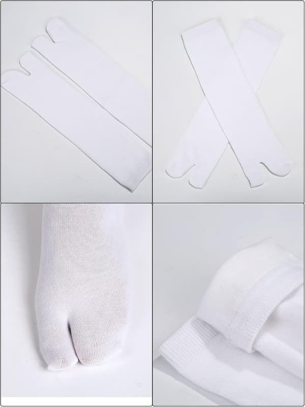6 par unisex Tabi flip-flop sokker Geta sokker bomuld split tå Tabi sokker elastisk til kvinder og mænd, Multicolor,