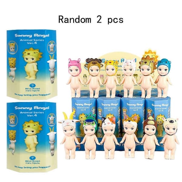 Populær Original Sonny Sæt Dyr Sæt Blind Box - Tilfældige Anime Figurer Overraskelsesdukker Tilfældige 2 stk Random 2 pcs