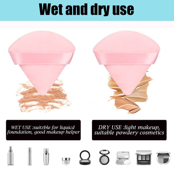 st Bomullspuderpuffar för Ansikte, Både Torr och Våt Makeup Setting/Concealer/Löst och Kroppspuder/Foundation/Makeup Svamp Set