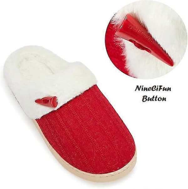 Bekväma tofflor Memory Foam Fuzzy Sovrumstofflor Inomhus Utomhus Halkfria Hemtofflor Skor