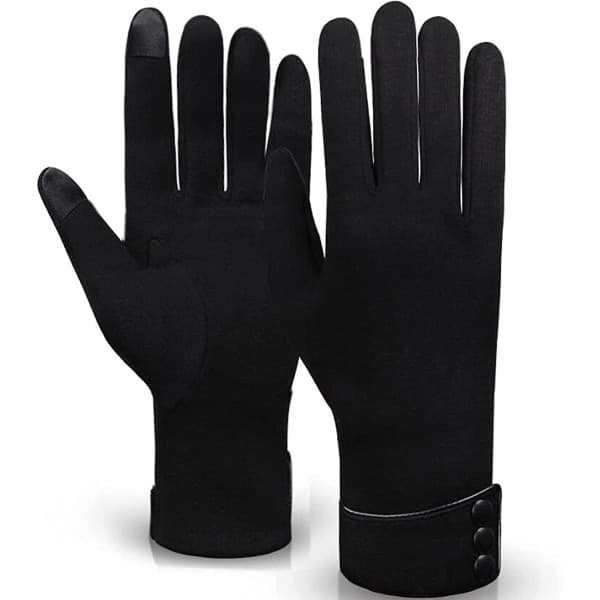 Cyklarhandskar för kvinnor, vinter, pekskärmskompatibla, varma handskar, höst & vinter