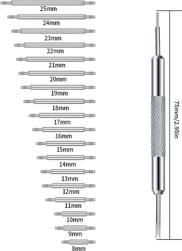 Jousitapit kelloihin 8-25 mm 144 kpl 144-Piece