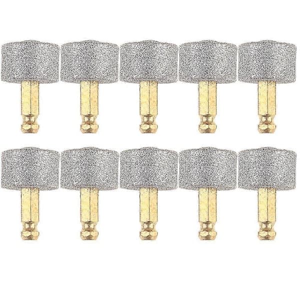 10 stk. hundeklokvernkvern hjul erstatningssliphode erstatningshode grå 5 stk. Grey 5pcs
