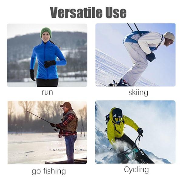 Vinterhandsker Vindtætte Termiske Vanter Sort Variation Variety