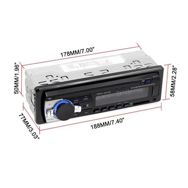 DIN Bluetooth-autostereot handsfree Hot C1