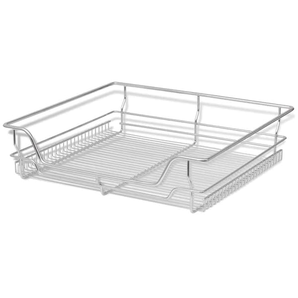 vidaXL Utdragbara trådkorgar 2 st Silver 600 mm Silver