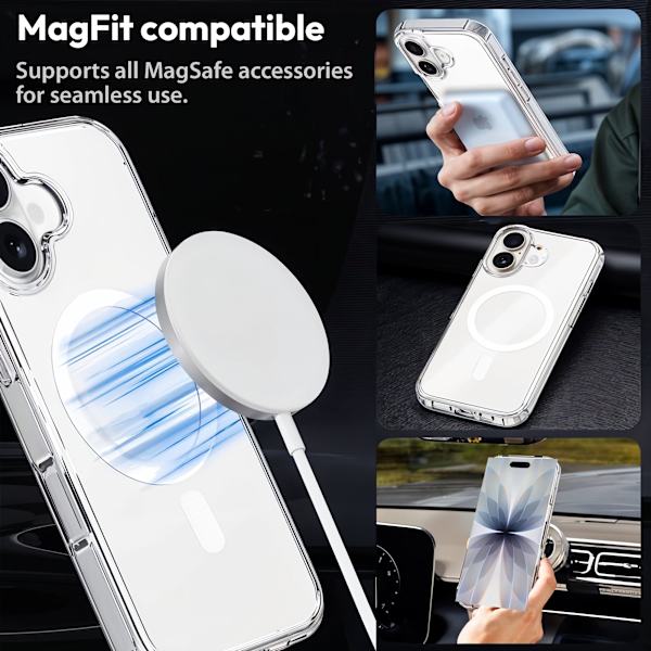 MagCase til iPhone 17 – Krystallklar MagSafe-deksel iPhone 17 iPhone 17