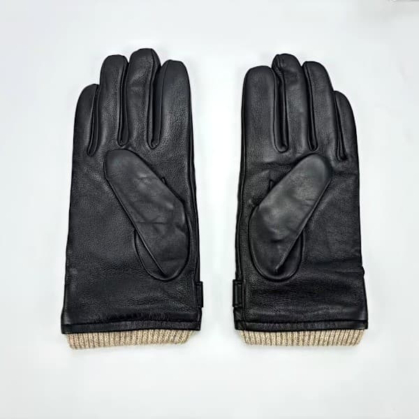 Herre Læder Lammeskind Vinterhandsker Sort XL Variety XL