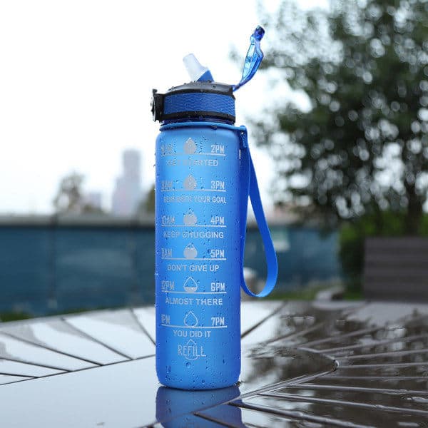 Vattenflaska Sport Drickkopp Plast Vattenkopp 1000ML grön grön green