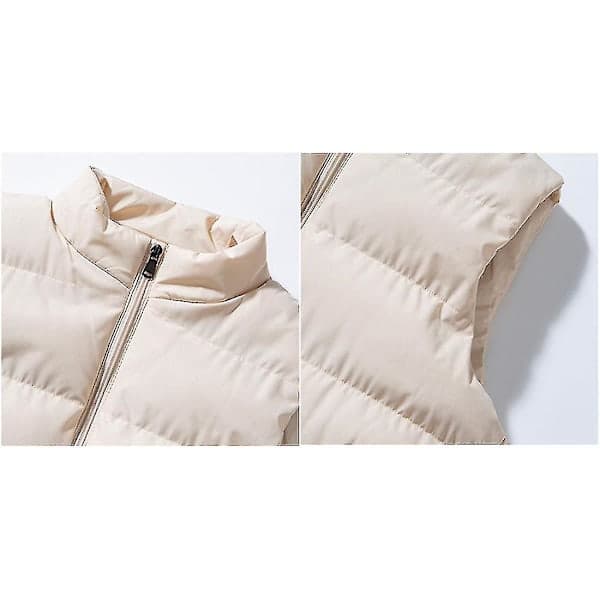 Lättvikts Dunväst för Män Beige 2XL