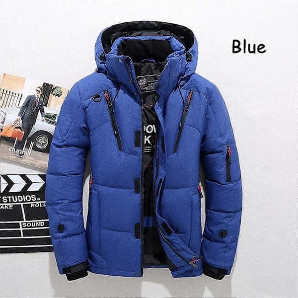 -30℃ Vinter Herr Anka Tjock Dunjacka Herr Snö Parkas Kappa Man Varm Vinter Dunjacka Ytterkläder ljusgrå L ljusgrå L light gray L light gray L