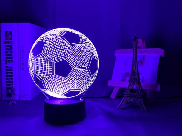 Natlampe Fodbold / Bordlampe - RGB