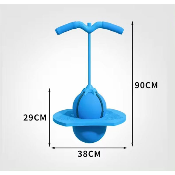 Pogo Stick til voksne, hoppebold, springbold, sjippebold, til børn 8+