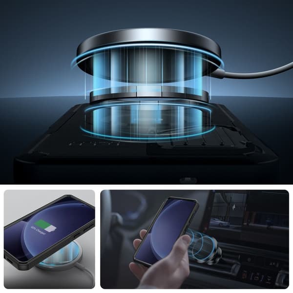 Tech-Protect Galaxy S25 Cover MagSafe+ Kevlar Sort