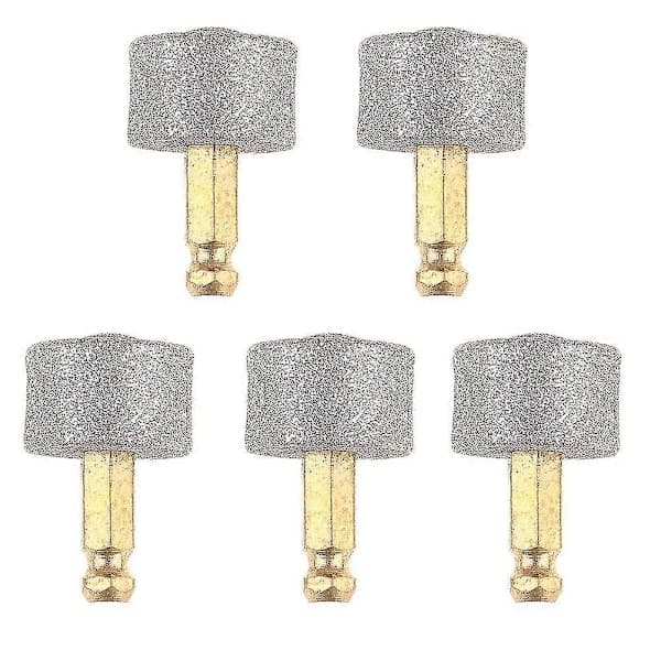 10 stk. hundeklokvernkvern hjul erstatningssliphode erstatningshode grå 5 stk. Grey 5pcs