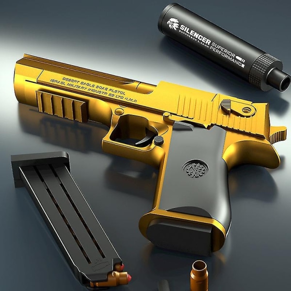 Leksakspistol med mjuka kulor Leksakspistol med utkastbart magasin för säkerhetsträning eller lek00