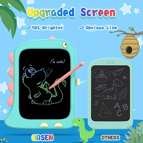 tablette D'criture Lcd De 8,5 Pouces, Tablette Graphique, Ardoise Magique, Tablette Dessin Enfant De 2 3 4 5 6 7 Ans Filles Et Garons Cadeau D'ann