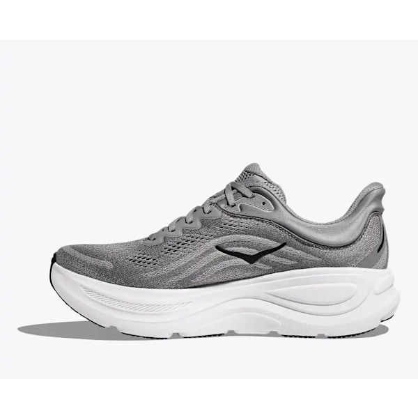 Hokas Bondi 9 galactic grey stellar grey Hiking and running shoes for men and women 36.0