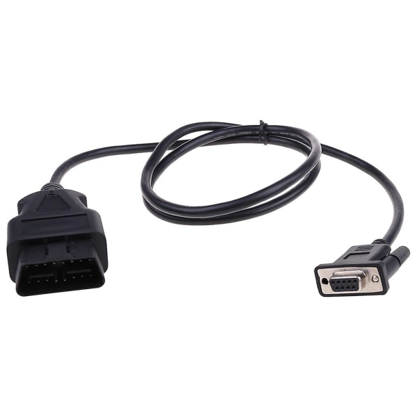 Universal Obd2 16pin till Db9 Rs232 Adapter Linbana Auto Diagnostic Interface